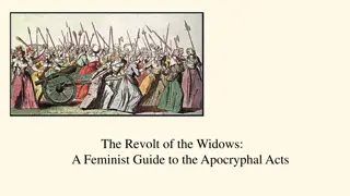 Guide to Apocryphal Acts: The Revolt of the Widows and More