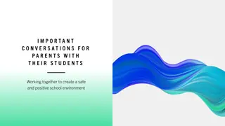 Creating a Safe School Environment: Important Conversations for Parents and Students