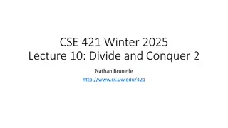 Divide and Conquer Techniques in Algorithms