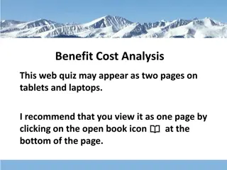 Benefit-Cost Analysis and Marginal Concepts