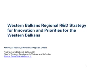 Regional R&D Strategy for Innovation in Western Balkans