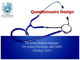 Avoiding Common Mistakes in Questionnaire Design