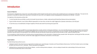 ESG Data Flows in Securities Services Industry