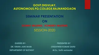 Seminar Presentation on Powdery Mildews in Plants