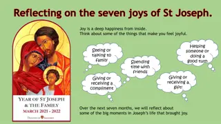 Reflecting on the Seven Joys of St. Joseph: A Year of Celebration