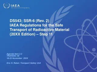IAEA Regulations for Safe Transport of Radioactive Material - Overview