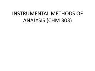 Exciting Fluorescence: Analyzing Molecular Properties with Fluorometry CHM 303