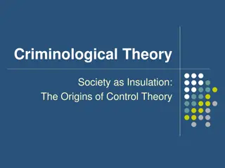 Control Theory in Criminology