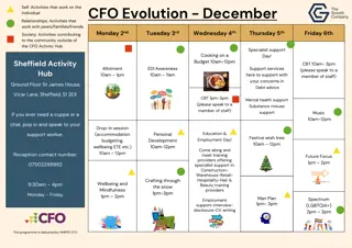 CFO Evolution December Activities Calendar - Sheffield Support Hub
