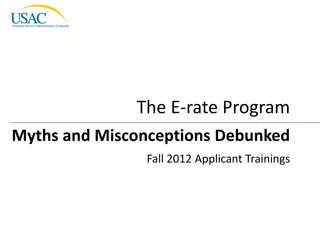 Debunking E-rate Program Myths and Misconceptions