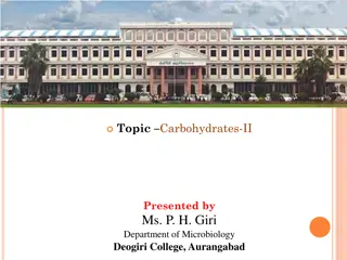 Carbohydrates: Optical Activity, Isomers, and Mutarotation