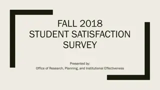 Fall 2018 Student Satisfaction Survey Results at Golden West College