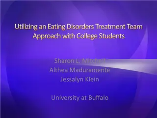 College Students and Eating Disorders: Treatment Team Approach