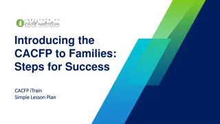 Success Steps: Introducing CACFP to Families for Engagement