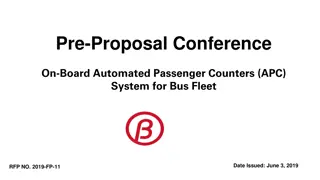 Automated Passenger Counters (APC) System RFP for Bus Fleet Procurement