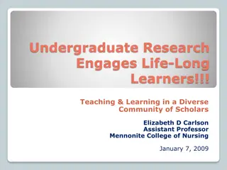 Engaging Undergraduate Learners in Nursing Research and Education