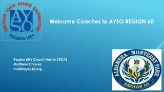AYSO Region 60 Coach Information and Responsibilities
