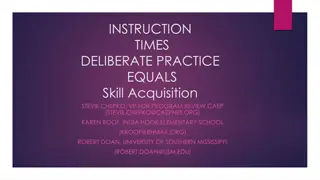 Maximizing Skill Acquisition Through Deliberate Practice in Physical Education