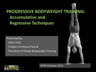 Bodyweight Training Techniques for Progression and Regression