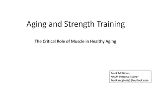 Strength Training for Healthy Aging: Role of Muscle in Maintaining Functionality