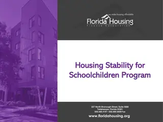 Florida Housing Stability for Schoolchildren Program Overview