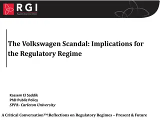 Implications of Volkswagen Scandal for Regulatory Regime