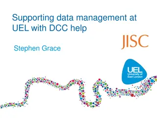 UEL Data Management Support & Policy Implementation
