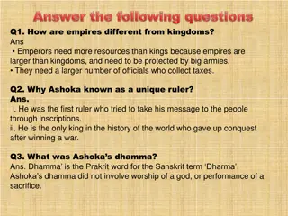 Unique Aspects of Ashoka and Mauryan Empire: Insights and Legacy