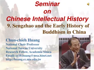 Sengzhao and Early Buddhism in China