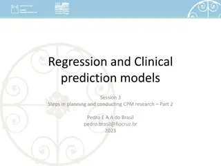 Steps in Planning and Conducting Clinical Prediction Models Research