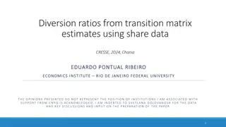 Estimating Diversion Ratios and Transition Matrix Dynamics
