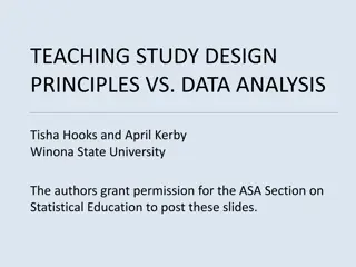 Principles of Study Design in Statistics Education