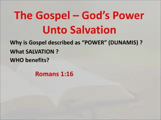 Gospel: The Power of Salvation Explained