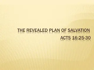 Plan of Salvation Revealed in Acts 16:25-30 - Understanding God's Purpose