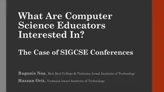 Exploring Computer Science Education Trends at SIGCSE Conferences