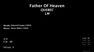 Heavenly Hymn 'Father of Heaven' with Beautiful Images
