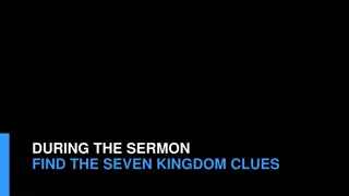 Discover the Seven Kingdom Clues in the Sermon