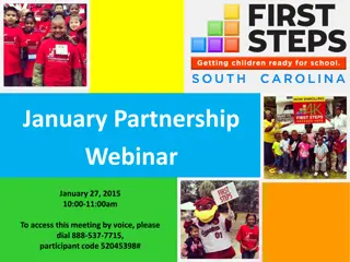 Partnership Webinar Update and Announcements for January 2015