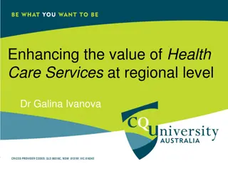 Enhancing Value of Health Care Services at Regional Level with Dr. Galina Ivanova