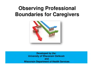 Professional Boundaries for Caregivers in Healthcare Settings