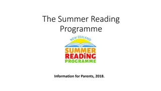 Summer Reading Programme for Parents: Ensuring Academic Success