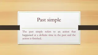 The Past Simple Tense for English Learners