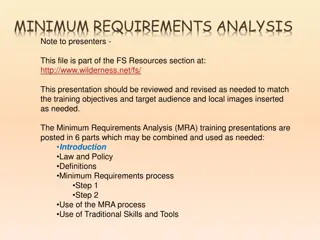Wilderness Minimum Requirements Analysis Training