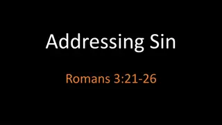 Addressing Sin Through Biblical Teachings