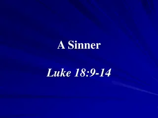 Sin and the Sinners - Biblical Perspective