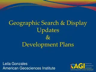 Updates & Development Plans for Geographic Search Display