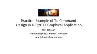 Designing Tcl Commands for Qt/C++ Graphical Applications Example
