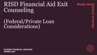 Federal and Private Loan Considerations for RISD Financial Aid Recipients