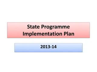 State Programme Implementation Plan 2013-14 Details