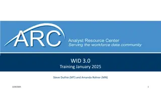 Evolution of WID Database Structure
